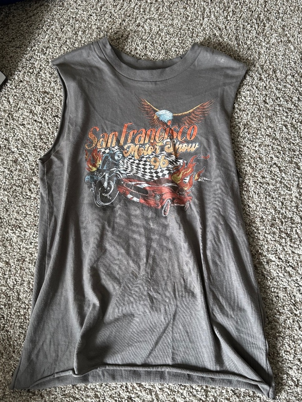 Buckle Modish Rebel tank top shirt open back sz s